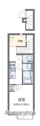 クレイノドゥーエ荻窪[1K/26.56m2]の間取図