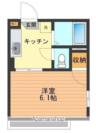 フォレストヒルズ[1K/20.24m2]の間取図