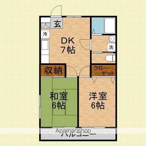 メゾンホソダBの間取り写真