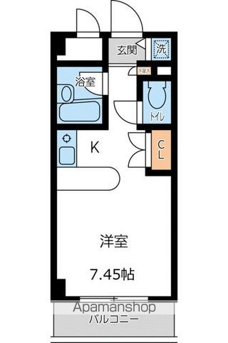 国立市西のマンションの間取り