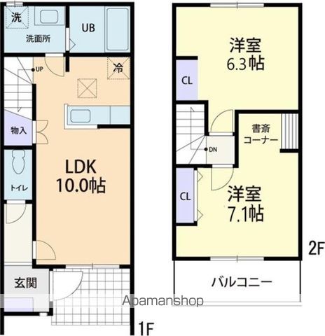 サンパティーク下町の間取り