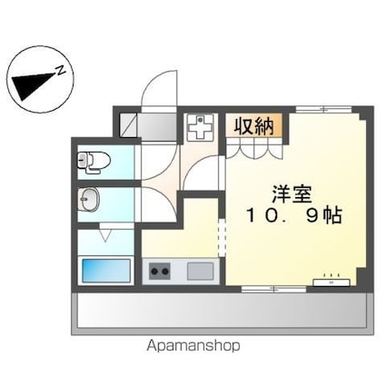 メゾン・ド・ピア[1K/28.56m2]の間取図