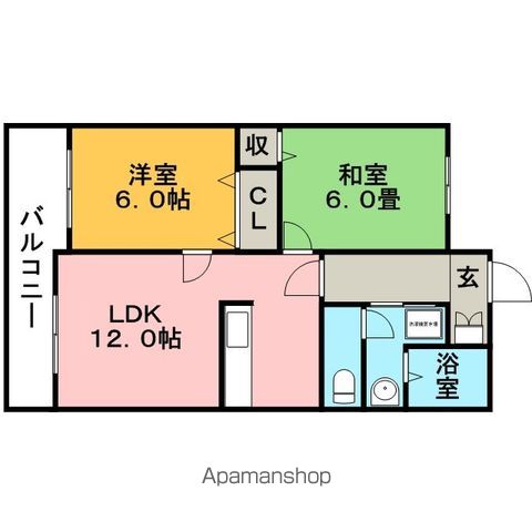 メゾンフルールの間取り写真