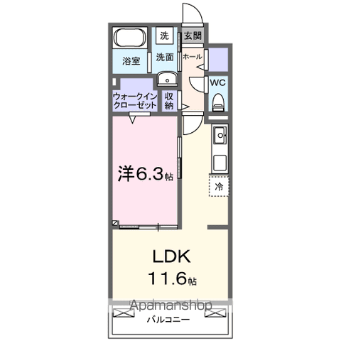 同じ建物の物件間取り写真 - ID:212046961658