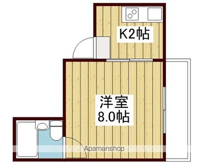 緑町ハイツ[1K/24.29m2]の間取図