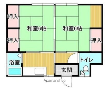 すみれ荘[2K/29.7m2]の間取図