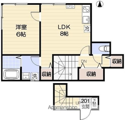 Ｋｅーｈｏｕｓｅ[1LDK/40.87m2]の間取図