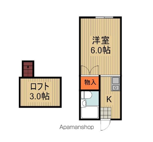 京阪電気鉄道京阪線 萱島駅 徒歩3分 2階建 築34年の間取り写真