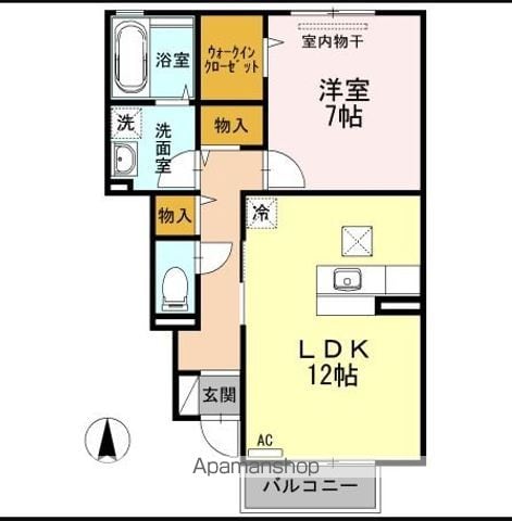 セジュール 宗方の間取り写真