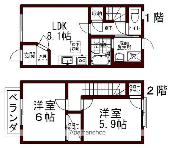 BRANCHE西原IIの間取り写真