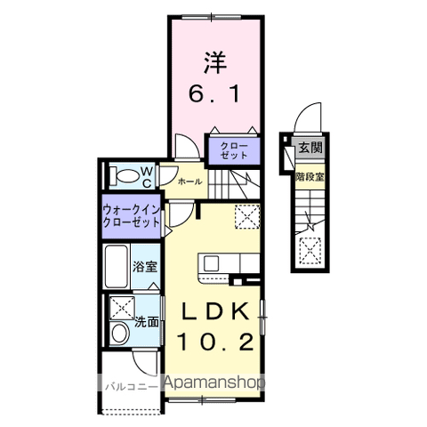 チェリー　クローバーの間取り
