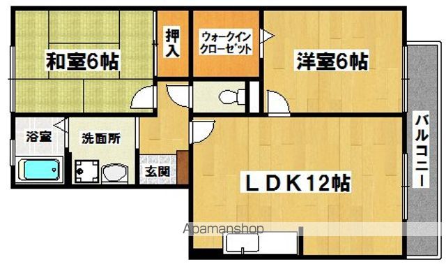 クレスト想の間取り写真