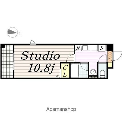 千葉県千葉市中央区弁天２丁目[1K/30.94m2]の間取図