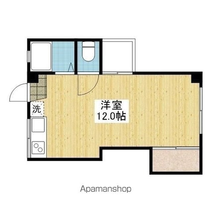 レイス柳井町[1R/25.1m2]の間取図