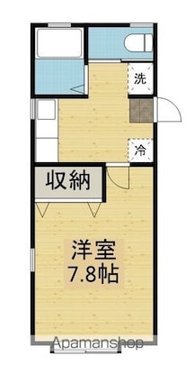 シェモア城東[1K/22.86m2]の間取図