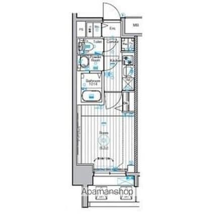 愛知県名古屋市北区大曽根４丁目[1K/21.83m2]の間取図