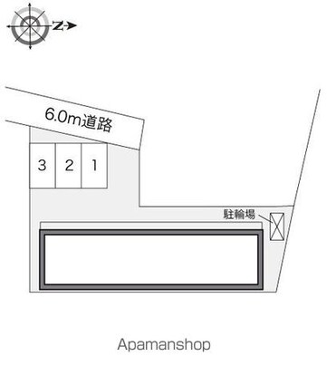 レオパレスサイカチ[1K/26.08m2]の配置図