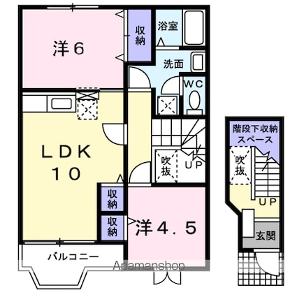 ＭＫ堀之内[2LDK/58.12m2]の間取図
