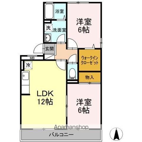 ヴィレッジ札場　Ａ棟の間取り