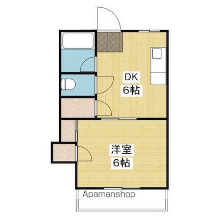 グリーンガーデン[1DK/25.2m2]の間取図