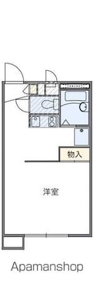 香川県高松市木太町[1K/23.18m2]の間取図
