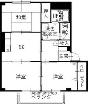 コーポタキザワ１[3DK/56.12m2]の間取図