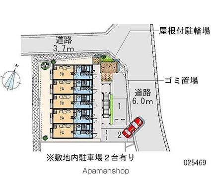 レオパレス西風新都[1K/19.87m2]の共用部