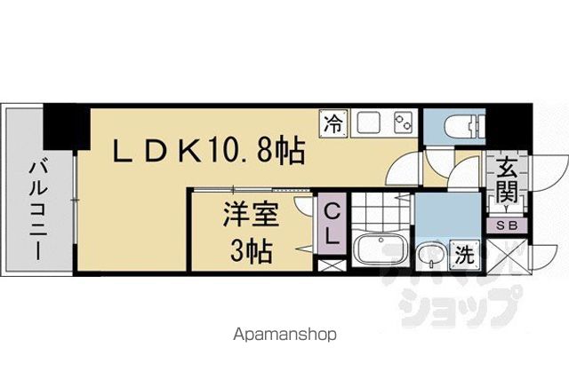 ソルテラスKYOTO西大路 瑠の間取り写真