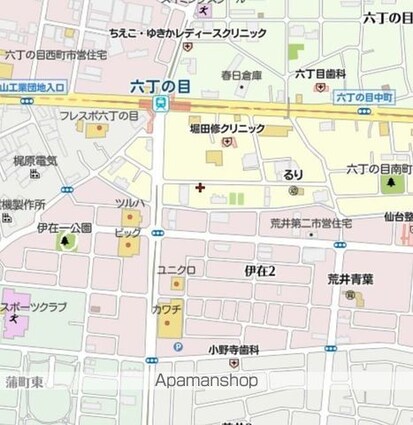 アヴァンセ六丁の目Ⅰ[1K/27.6m2]の周辺