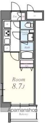 ル　マノアール[1K/27.86m2]の間取図