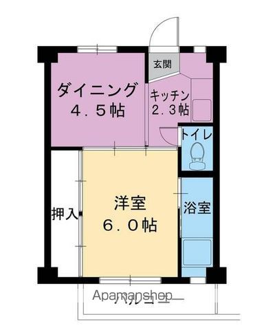 ビレッジハウス鴻池3号棟の間取り写真
