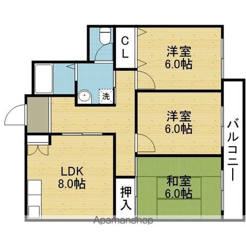 エムグランツ光陽の間取り写真