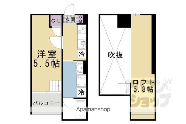 リゾレステ山科の間取り写真