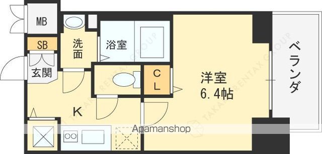 プレサンス南森町ライズの間取り写真