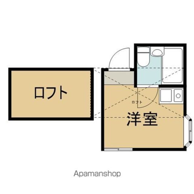 ロージェⅢ[1R/10m2]の間取図