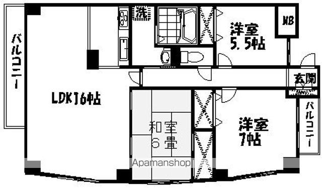 シーブリーズ東原弐番館の間取り写真