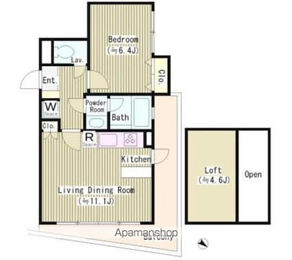ヨークレジデンス[1LDK/48.92m2]の間取図