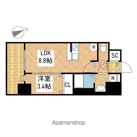 プレサンスTHE新栄の間取り写真