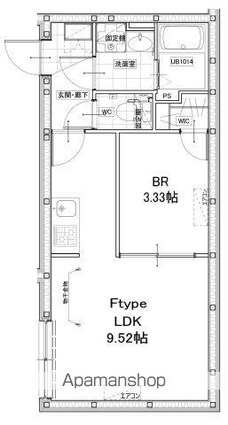 ＦＡＩＲ東向島[1LDK/30.02m2]の間取図