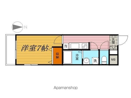メゾンド　Ｋ[1K/25.01m2]の間取図
