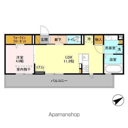 Ｈｏｌｙ　Ｌａｎｄｓ[1LDK/40.15m2]の間取図
