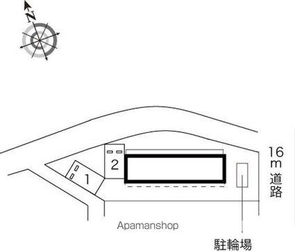 レオパレス舘町[1K/20.7m2]の配置図