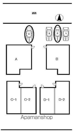 等々力ハウス[2LDK/73.28m2]の配置図