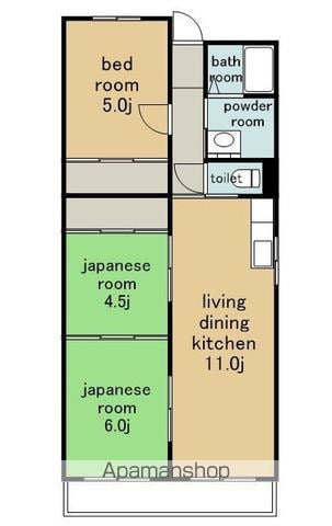 マンション長谷川の間取り写真
