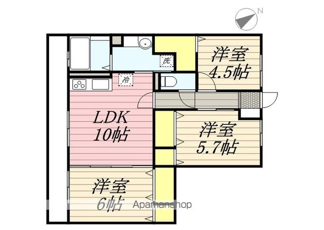 クラヴィーア船橋三山の間取り