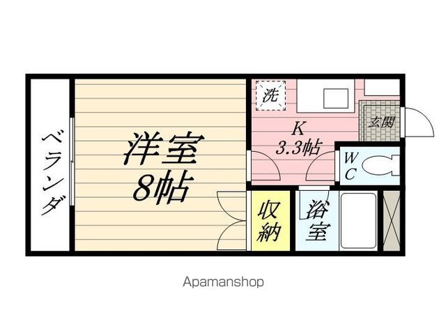 レディースキャステルの間取り写真