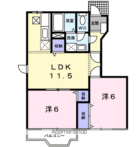 Ｋ・レジデンスⅡの間取り