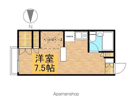 キャンパスクラブ[1R/21.73m2]の間取図