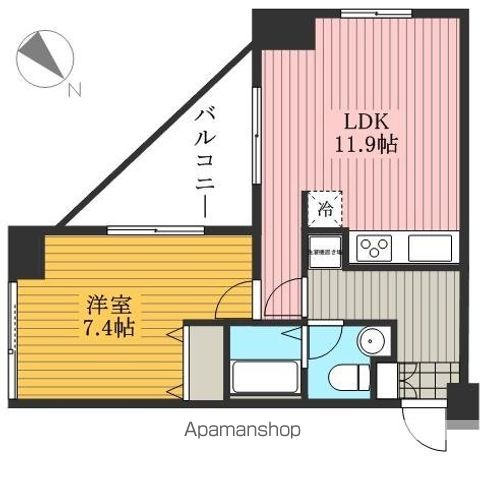 【墨田区押上のマンションの間取り】