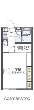 レオパレスＭＥＬＵＫＵ[1K/26.49m2]の間取図